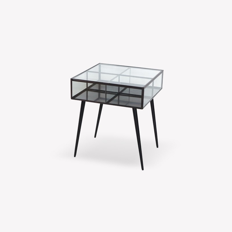 Coffee Table Glas - Almost Black